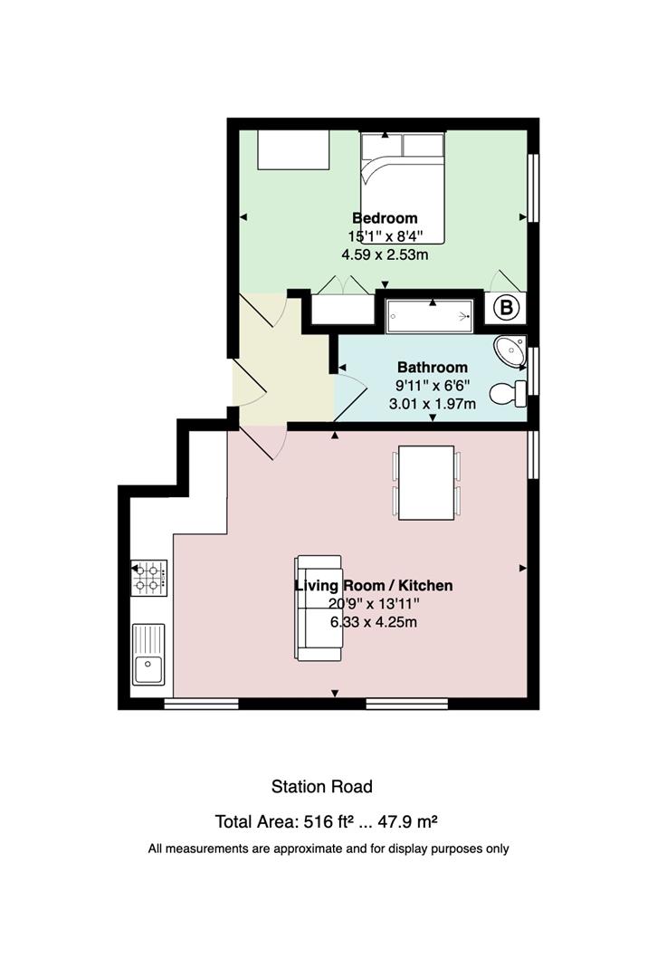 Floorplan for Station Road, Llandaff North,Cardiff